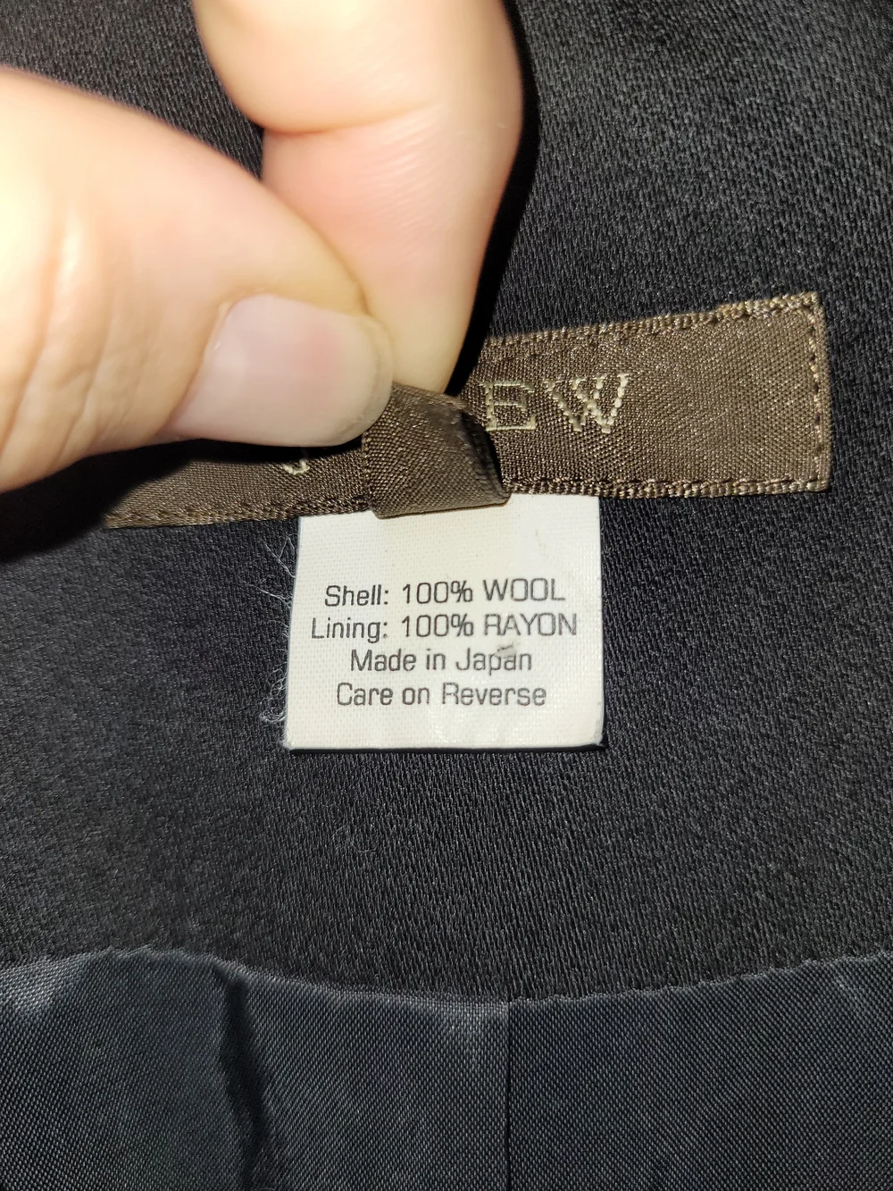 J.Crew Vintage Womans Black 100% Wool Blazer Made in Japan Size 8
